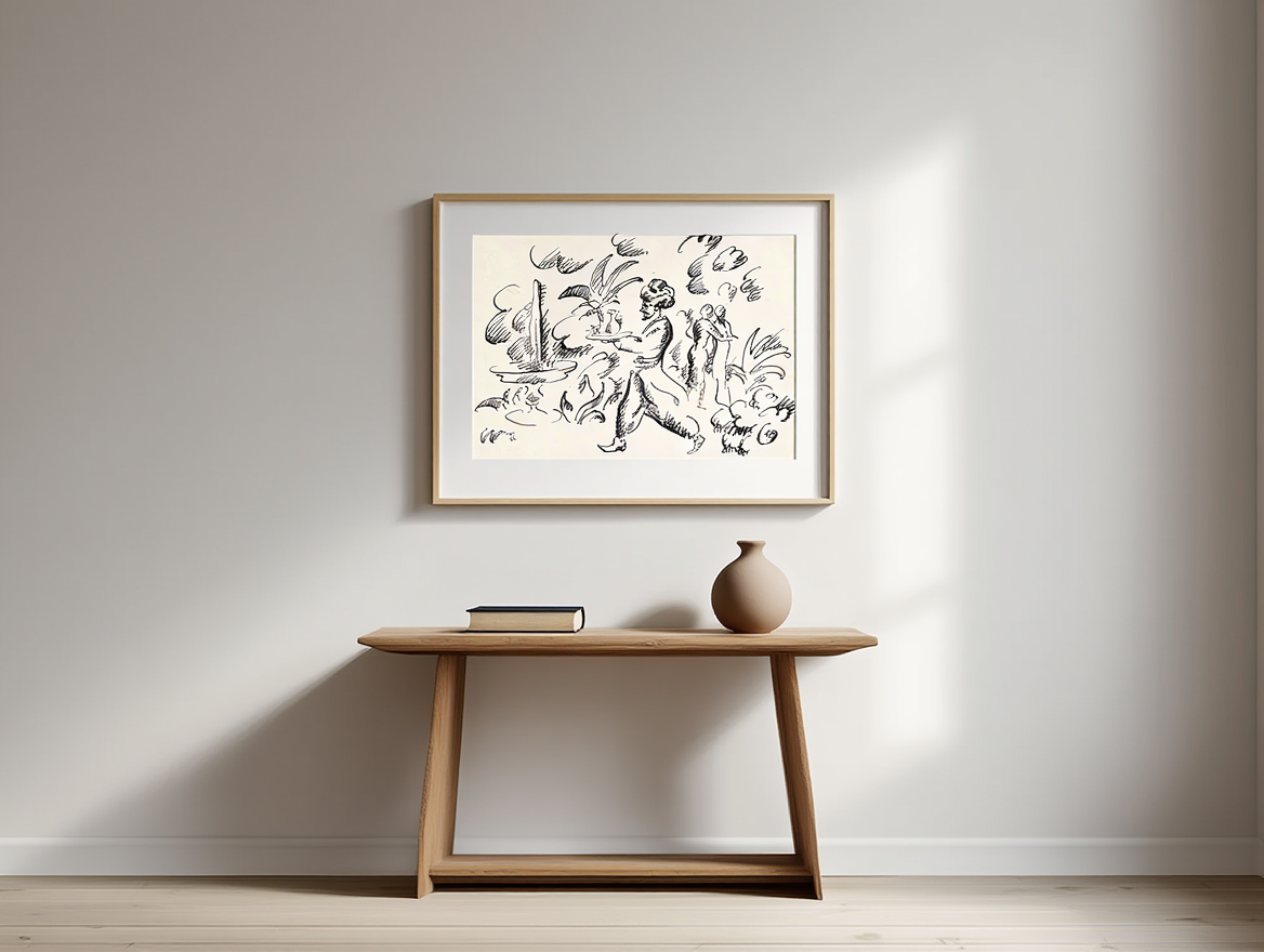 August Macke - Scene from 1001 Nights