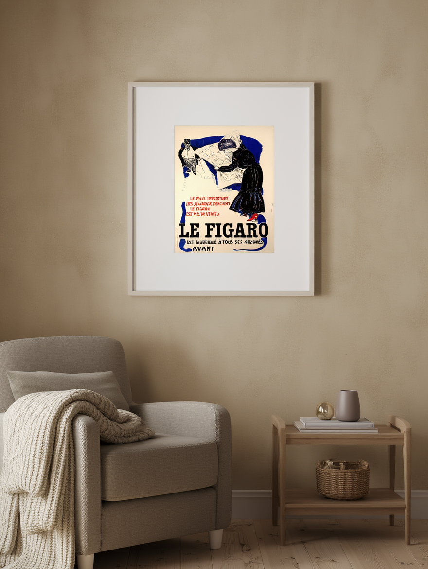 Le Figaro by Pierre Bonnard – Post-Impressionist Figurative Art Print - Hakyarts