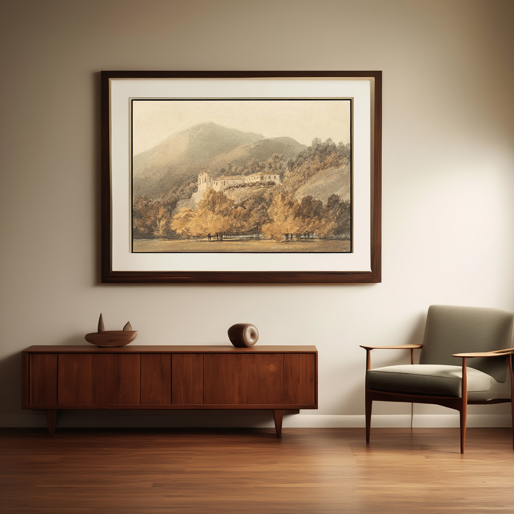 Santa Lucia, A Convent near Caserta by J.M.W. Turner – Romantic Landscape Art Print