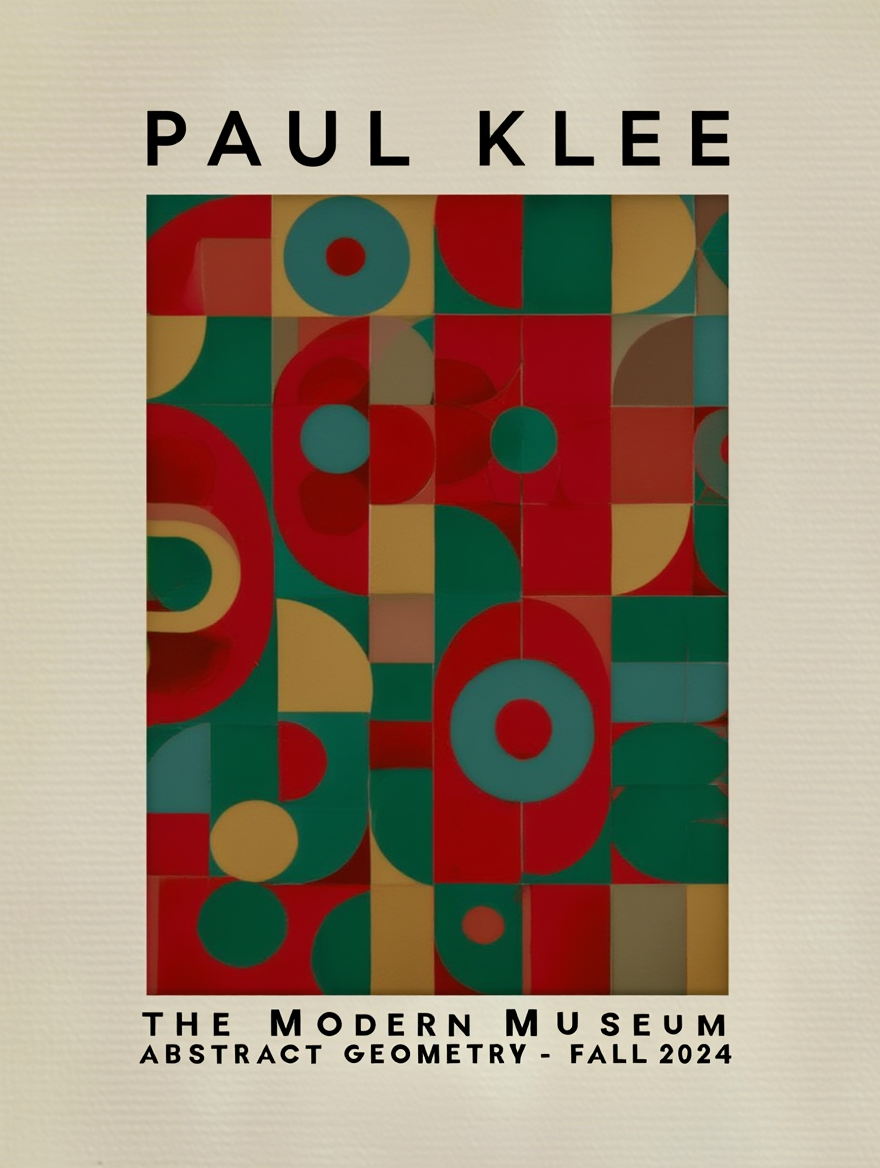 Paul Klee Abstract Art Prints – Colorful Minimalist Posters, 9 Mix & Match Designs for Home & Living Room