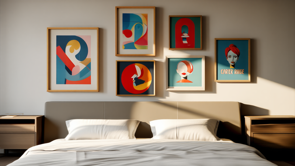 Mixed Modern & Vintage Wall Art – Set of 6 Prints