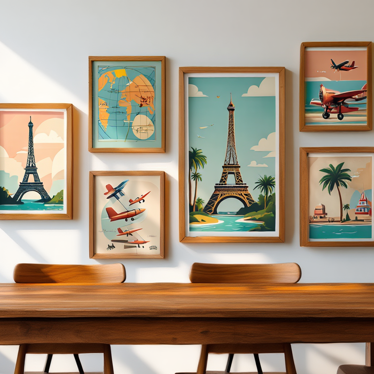 Epic Journeys – Vintage Travel Set of 6 Prints
