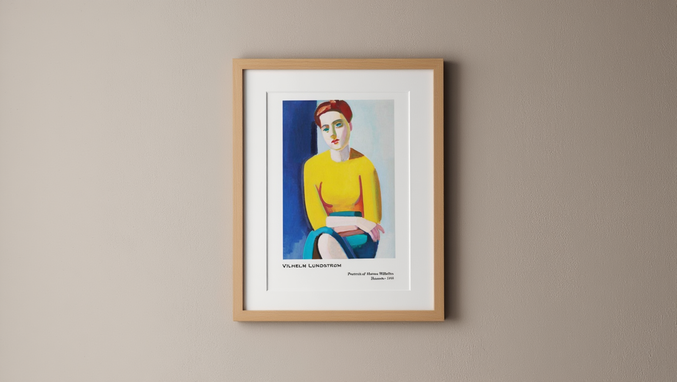 Vilhelm Lundstrøm - Portrait of Hanne Wilhelm Hansen Poster