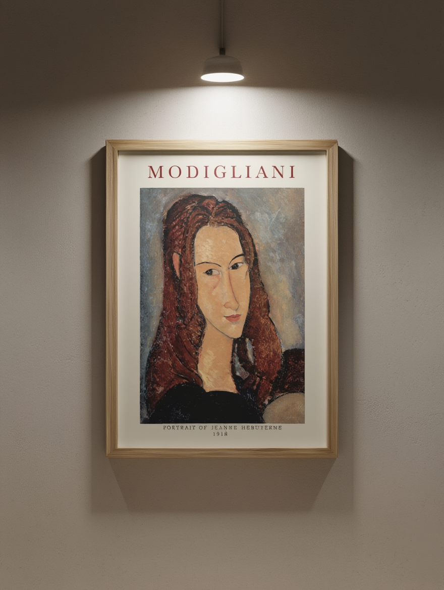 Amedeo Modigliani - Portrait of Jeanne Hebuterne Poster