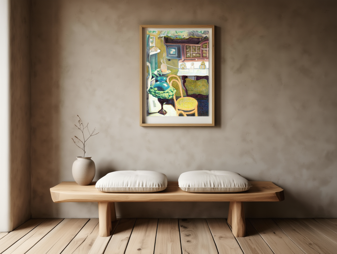 Léon Spilliaert -  Interior with Chair and Opaline Lamp