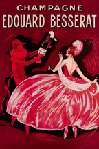 Vintage Champagne Poster by Édouard Besserat – French Advertising Art Print - Hakyarts