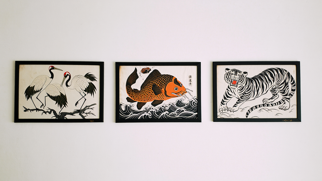 Vintage Japanese Animal Art – Set of 3