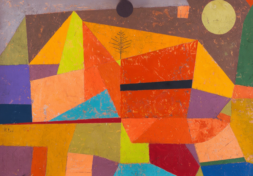 Paul Klee - Joyful Mountain Landscape