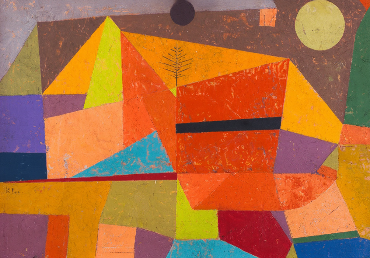 Set of 3 Paul Klee Abstract Art Prints – Modernist Mountain Gallery Wall Collection