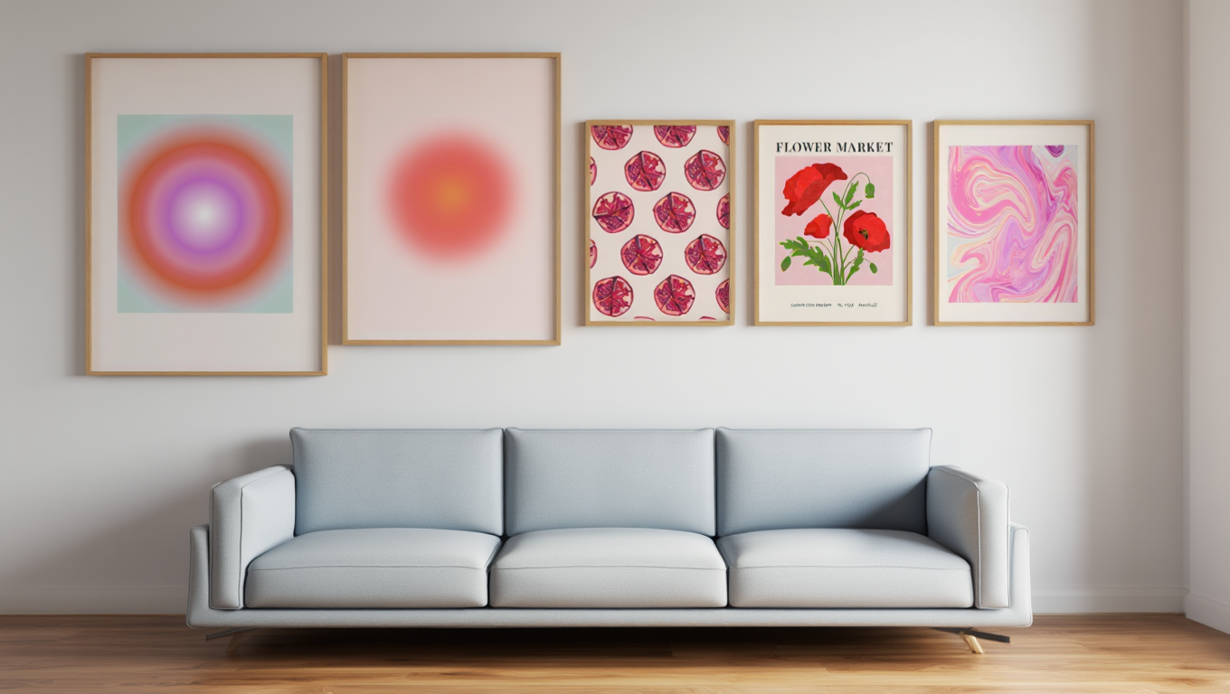 Dopamine Delights: 5 Joyful Wall Art Prints