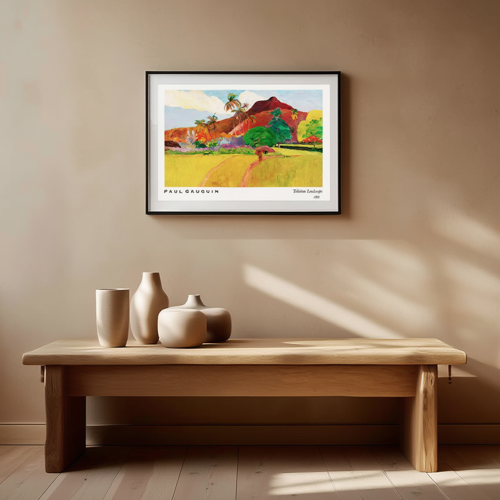 Paul Gauguin – Tahitian Landscape No 2 – Iconic Post-Impressionist Art Print - Hakyarts