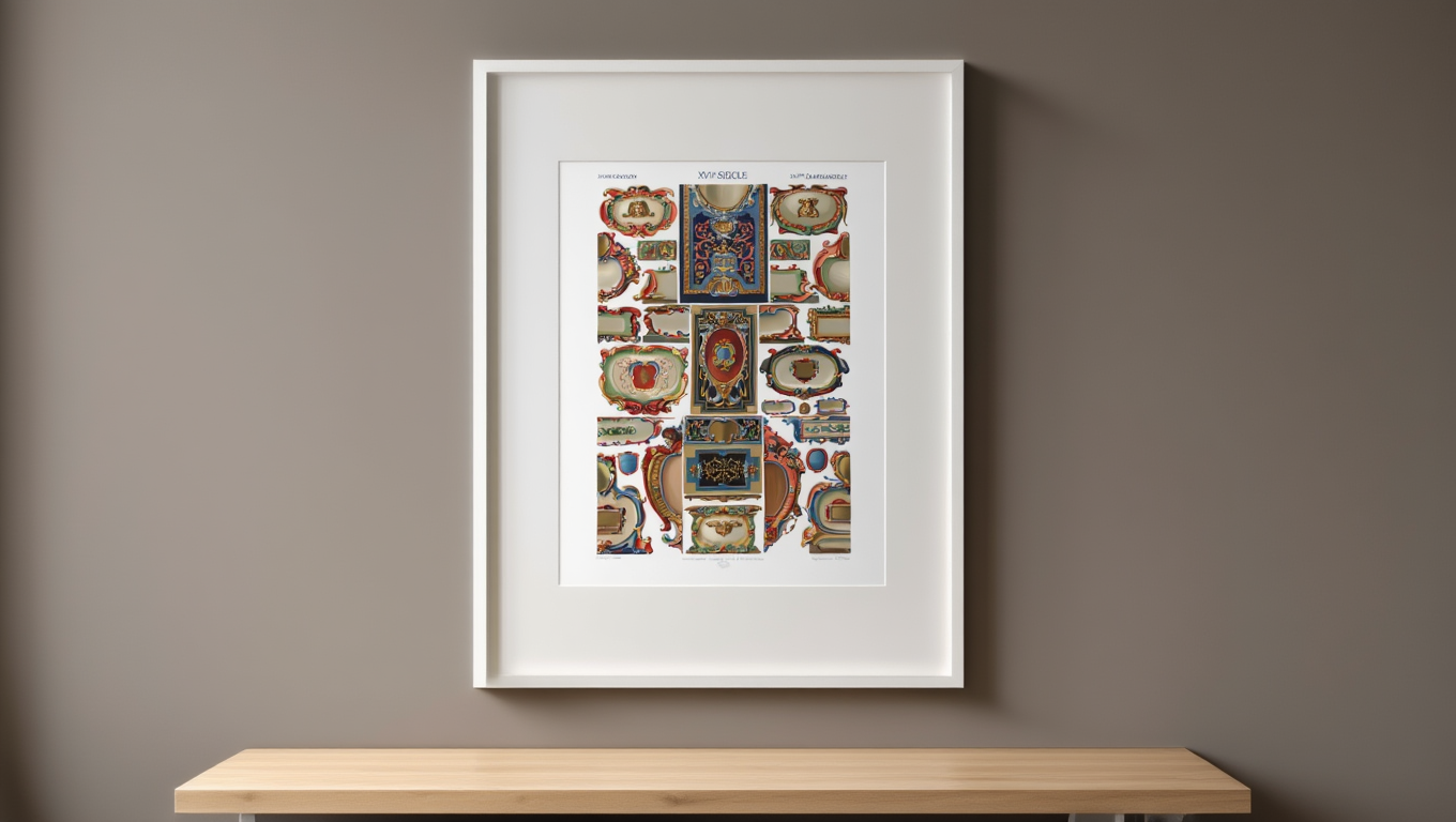 XVII Century by Auguste Racinet – Vintage French Historical Costume Art Print