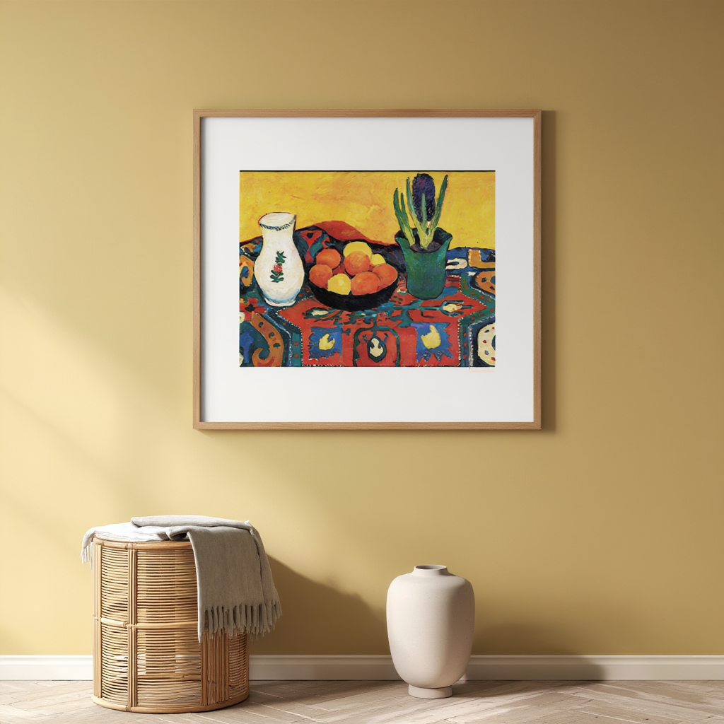 August Macke - Still Life Hyacinths Carpet