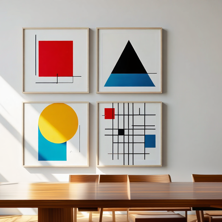 Bauhaus Quartet – Set of 4 Art Prints