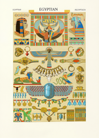 Auguste Racinet – Égyptien II Print – XVI Century Vintage Historical Art Poster