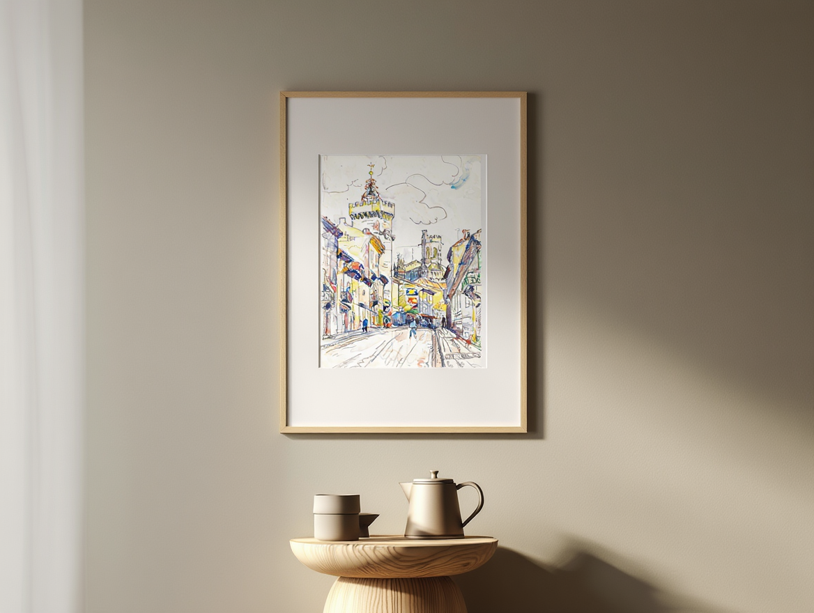 Viviers – Paul Signac (1933) | Pointillist Landscape Art Print