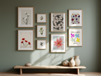 Wildflower Symphony – Colorful Nature Print - Hakyarts