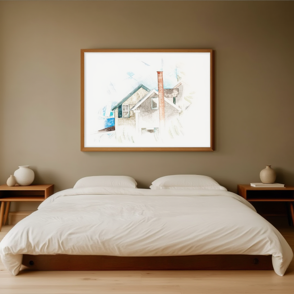 Houses – Charles Demuth, 1918 – Architectural Art Print