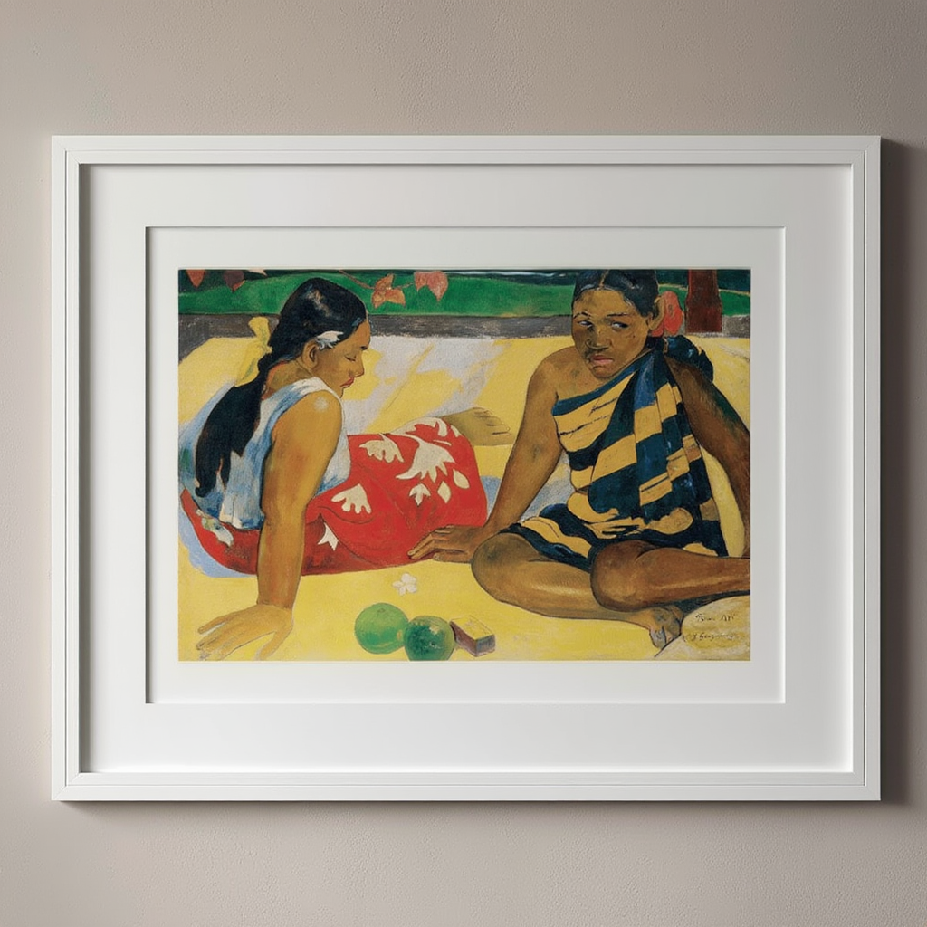 Paul Gauguin – What News - Iconic Post-Impressionist Art Print