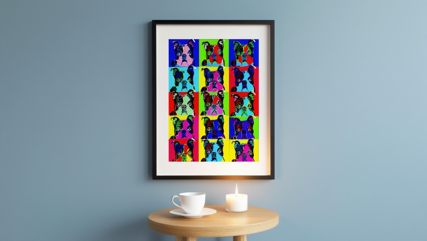 Andy Warhol Style - Dog Art Poster