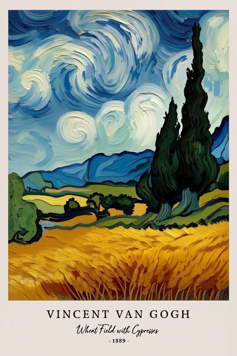 Vincent Van Gogh 4-Print Collection – Vibrant Masterpieces
