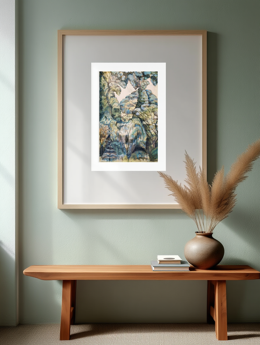 Paul Nash - Trees in Bird Garden 'Iver Heath'