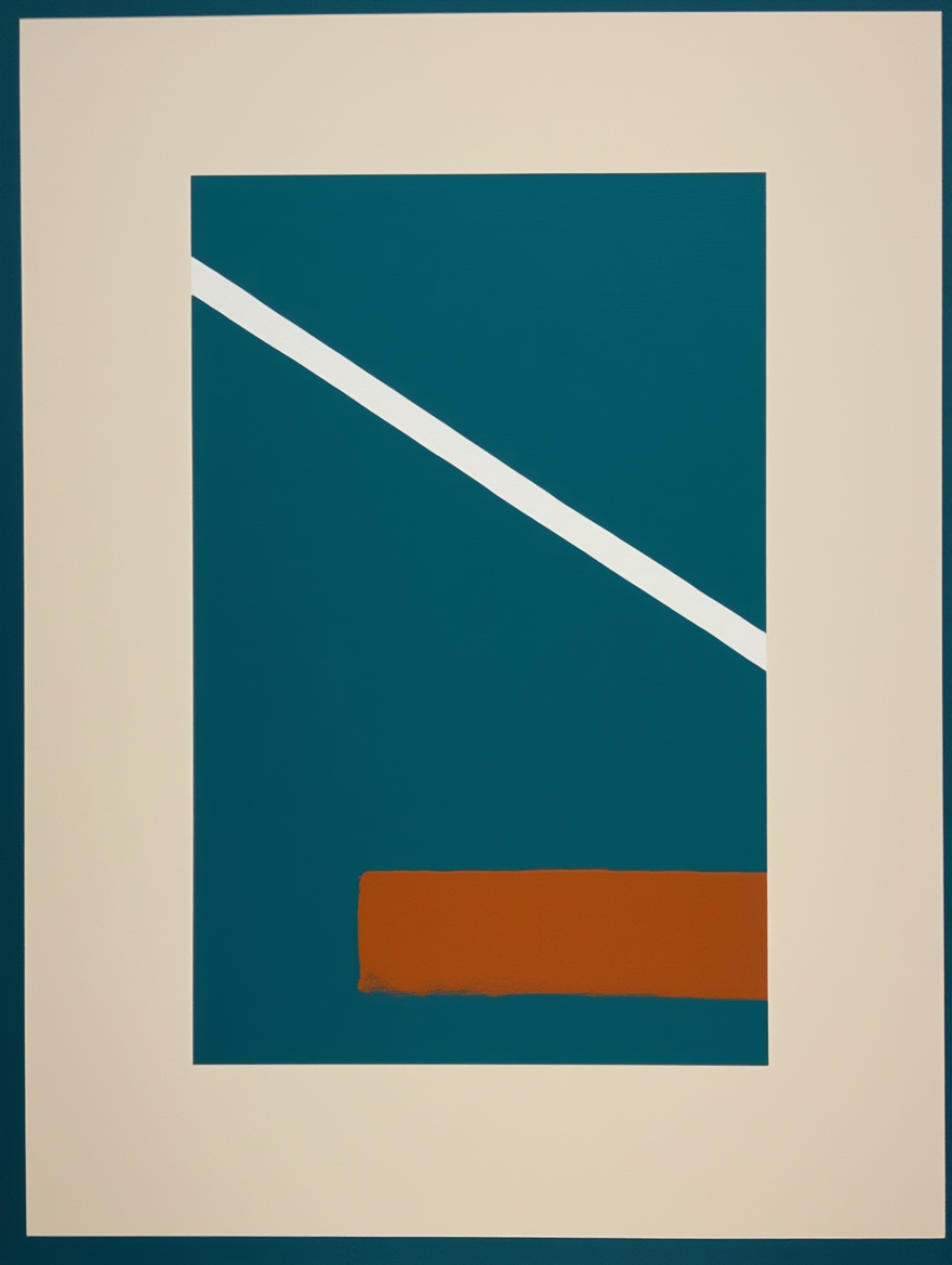 Harmonic Balance of Angles – Colorful Geometric Abstract Wall Decor