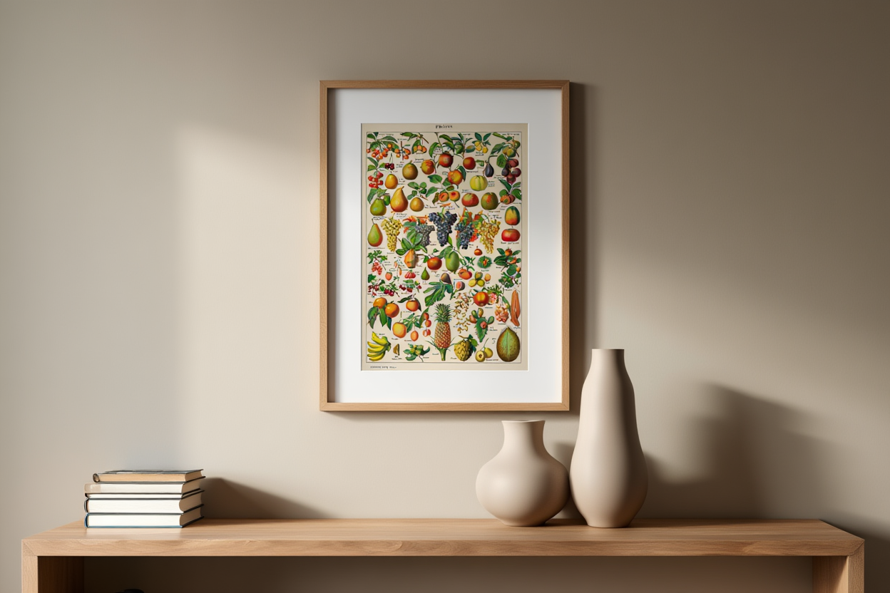 Adolphe Millot - Fruits I Poster