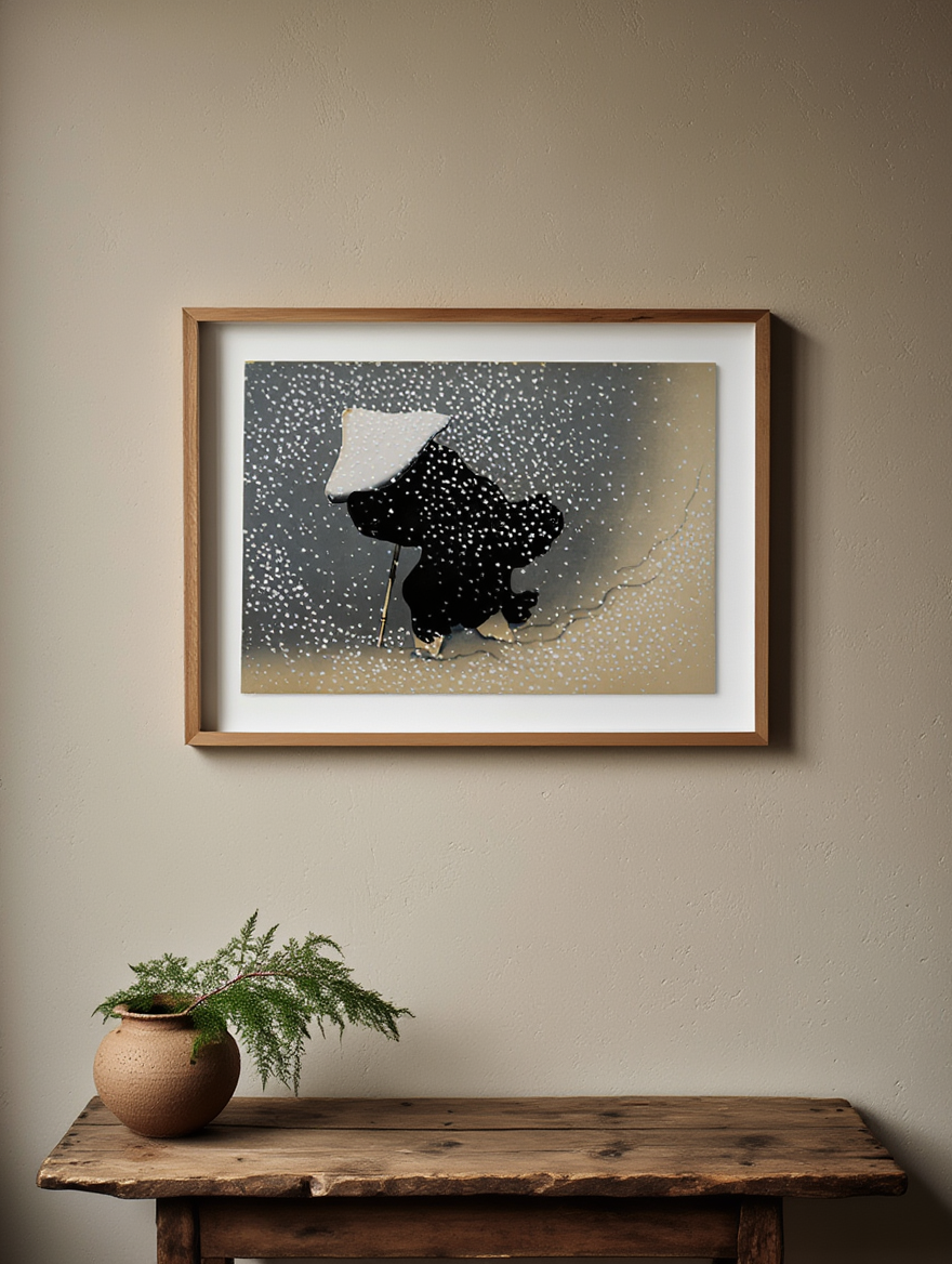 Kamisaka Sekka  - Snow from Momoyogusa