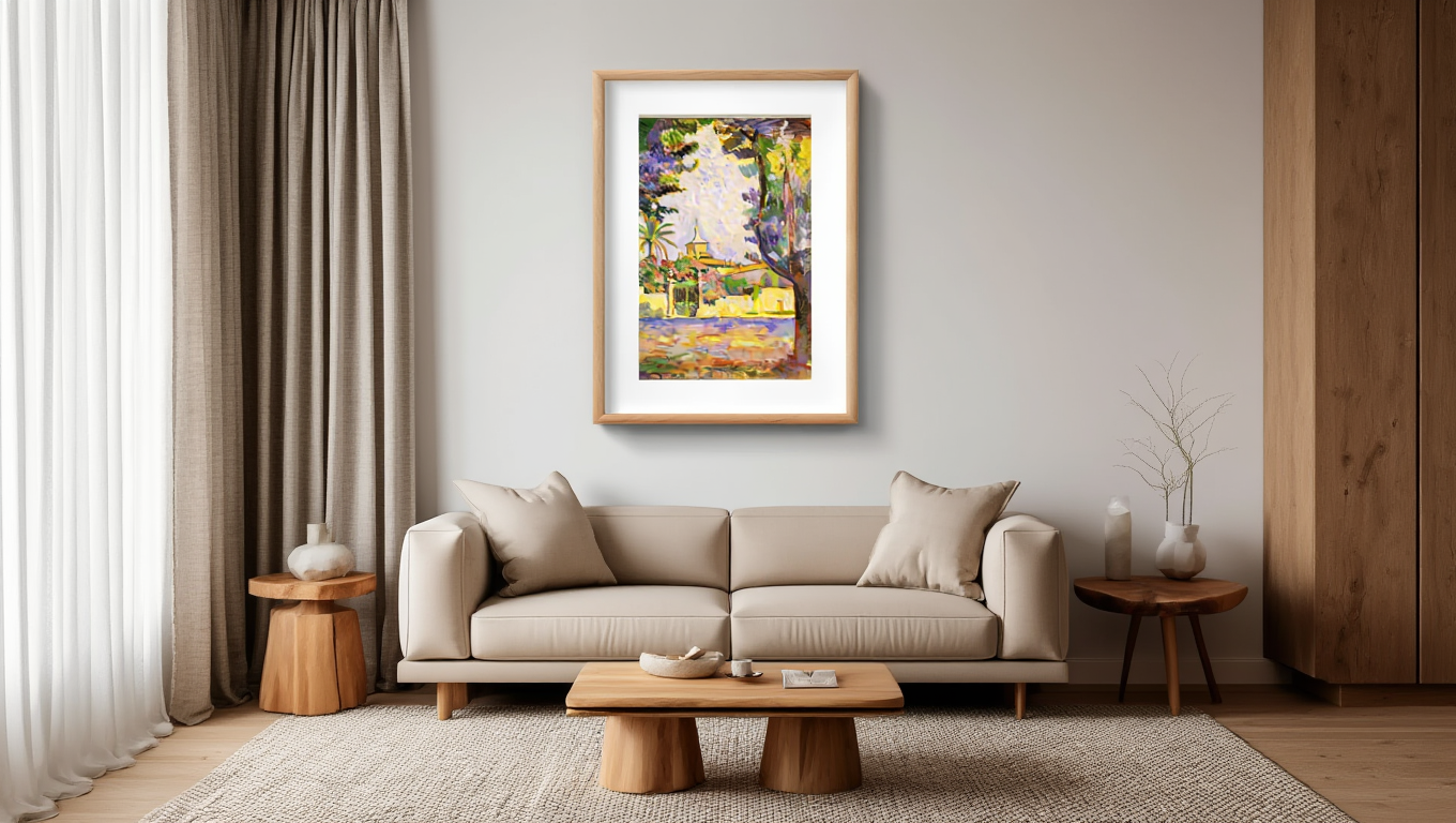 Henri Matisse – Place des Lices, St. Tropez - Impressionist Coastal Art Print