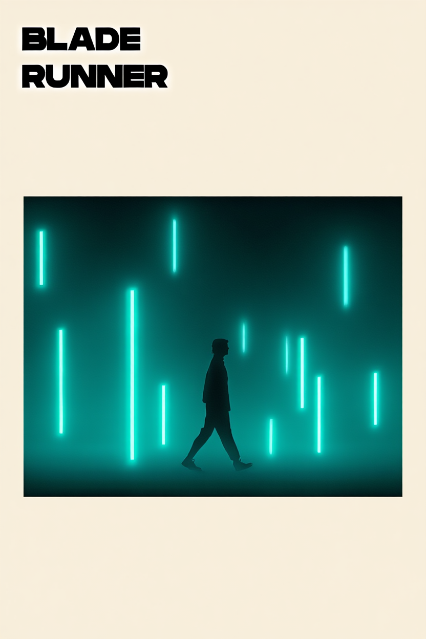 Blade Runner Poster – Futuristic Sci-Fi Movie Wall Art