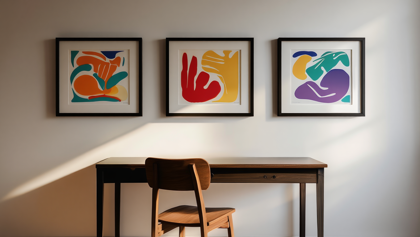 Matisse Trio – Set of 3 Colorful Abstract Prints