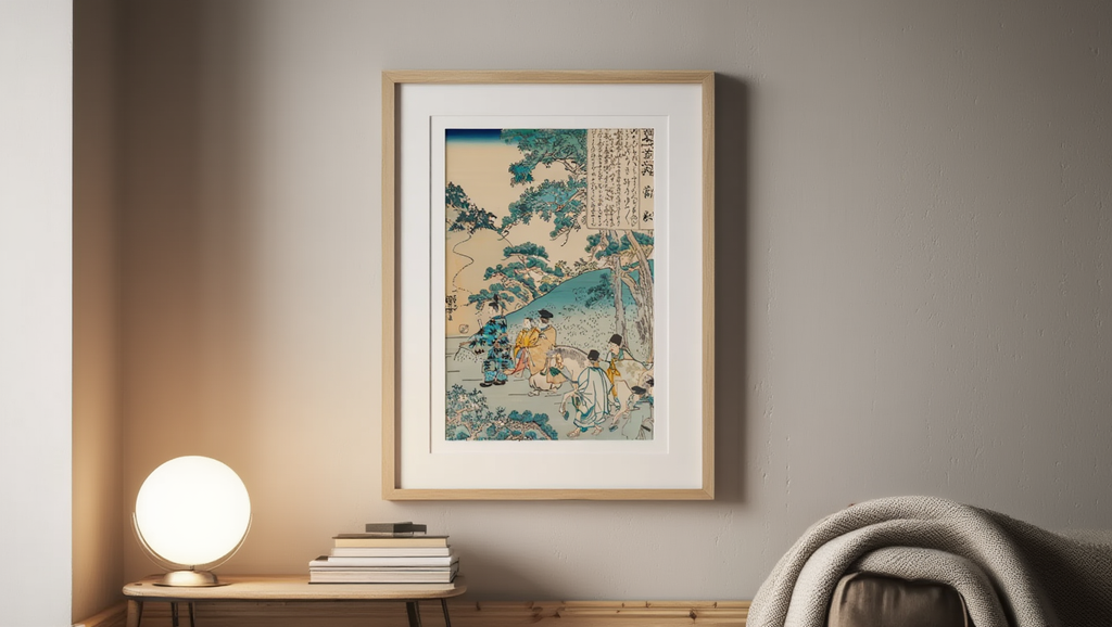 Utagawa Kuniyoshi – Poem by Kanke | Japanese Ukiyo-e Art Print