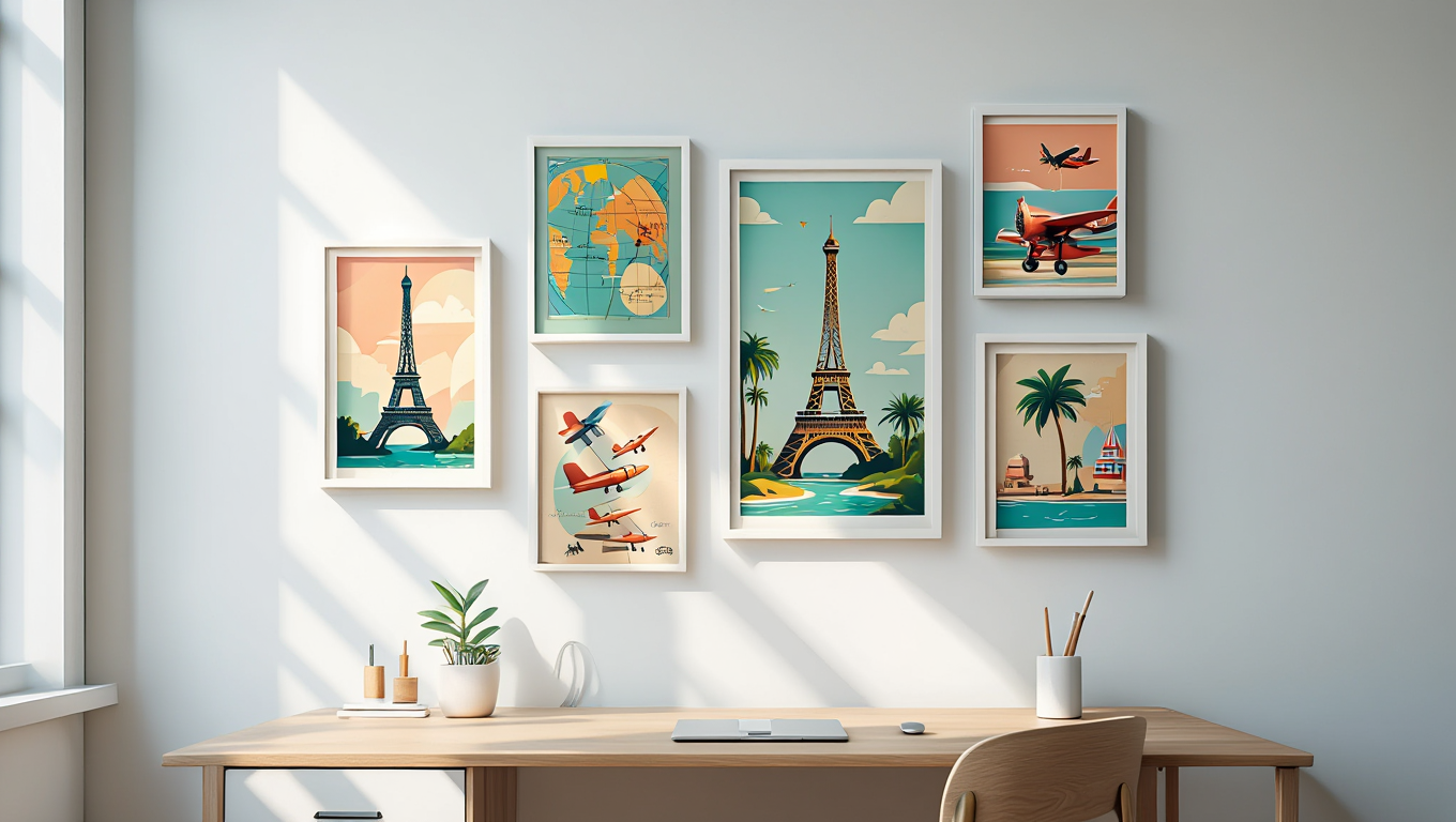 Epic Journeys – Vintage Travel Set of 6 Prints