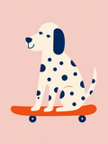 Cute Dog Wall Art Print – Best Friend Illustration for Pet Lovers