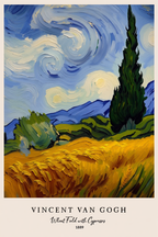 4 Van Gogh Masterpiece Prints – Elegant Gallery Wall Set - Hakyarts