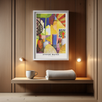 In the Temple Hall by August Macke – Expressionist Art Print