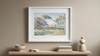 Comblat-le-Château ‘Le Pré’ – Paul Signac Poster | Neo‑Impressionist Countryside Art Print
