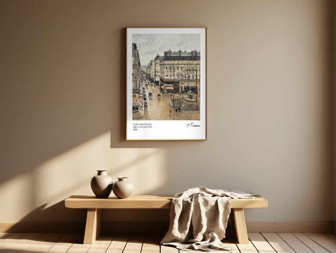 Camille Pissarro - Rue Saint-Honoré, dans l'après-midi. Effet de pluie