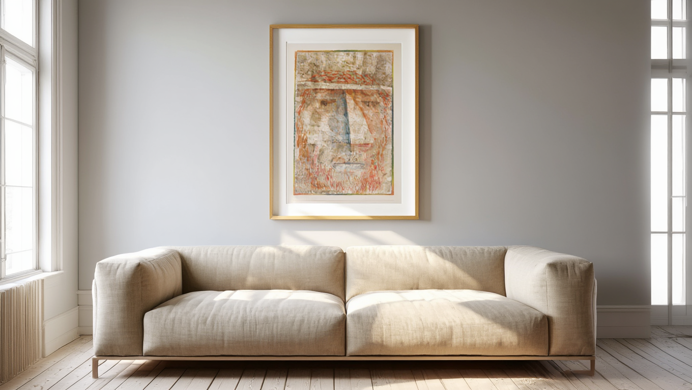 Paul Klee – Rotbärtiger Kopf - Iconic Modernist Expressionist Print