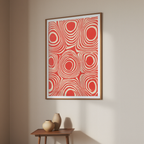 Marmorpapier (Kreise und kreisförmige Ringe) (1900–1921) by Franz Weisse – Decorative Marbled Art Print
