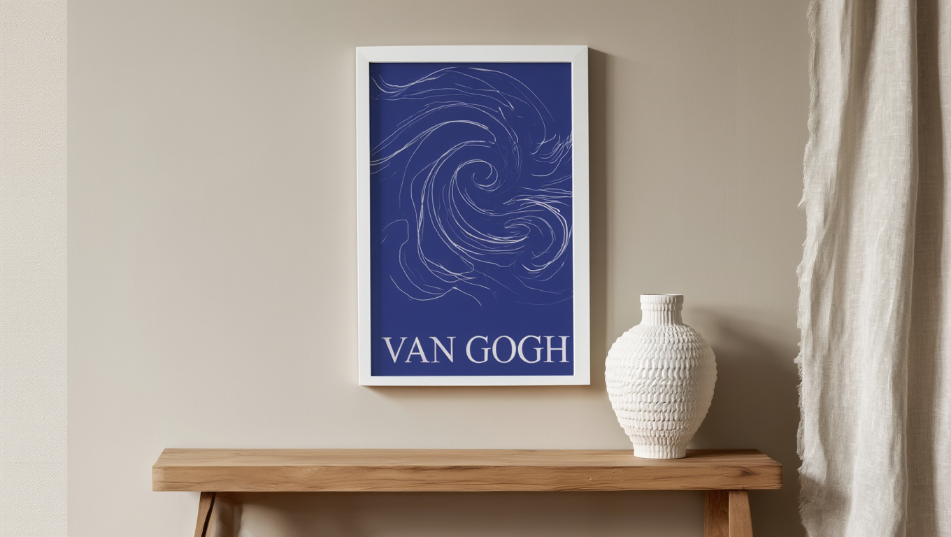 Van Gogh – Yves Klein Blue – Art Print