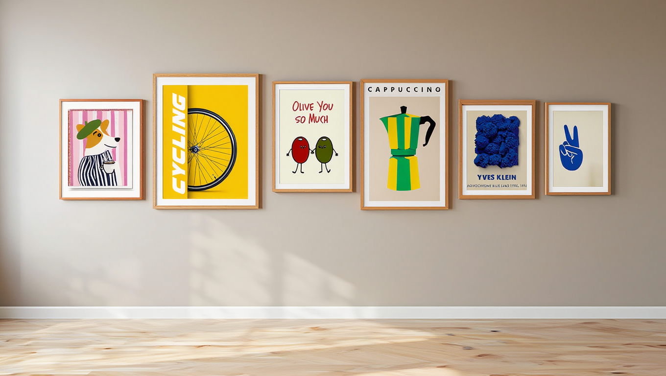 Abstract, Funny & Colorful – 6 Mix & Match Art Prints
