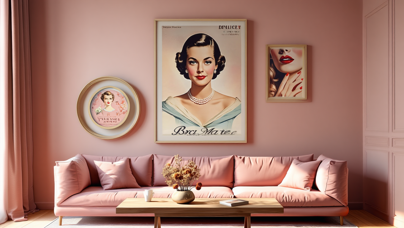 Glamour & Charm – 3-Piece Pin-Up Wall Art Set