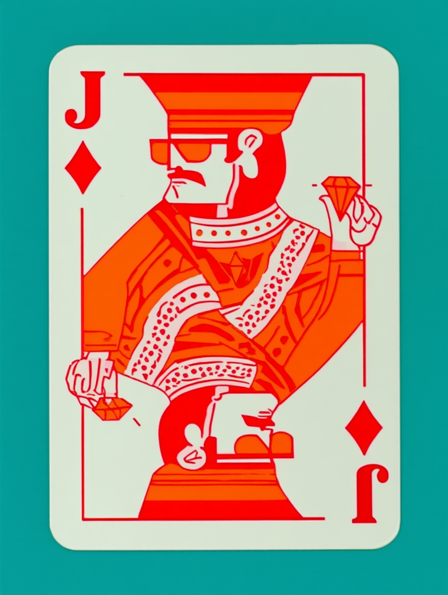 Aces and Queens Cards – Set of 4 Prints