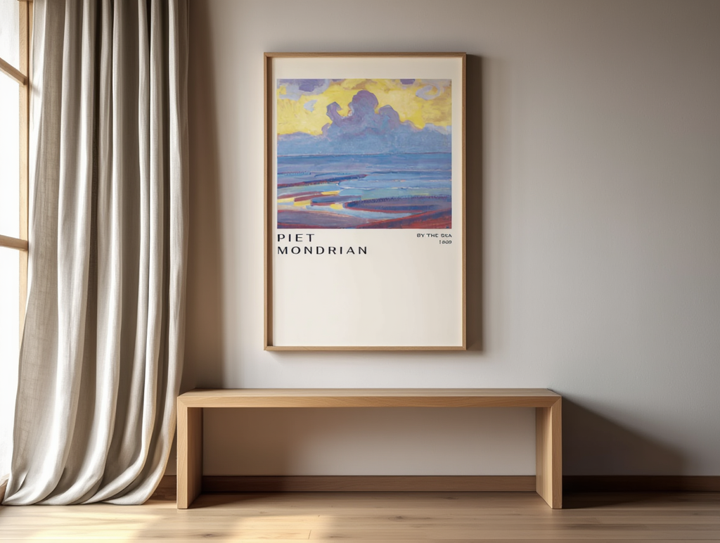 Piet Mondrian – By the Sea Print (1915) – Iconic Abstract Modern Art Poster