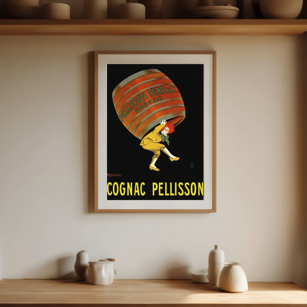 Cognac Pellisson by Leonetto Cappiello – Vintage Advertising Art Print
