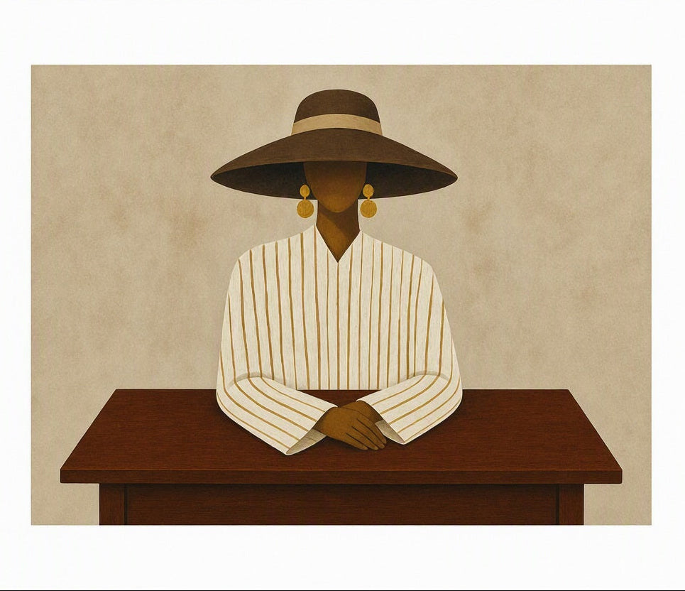 Canvas Print "I Say, You Slay" | Contemporary Stunning Black Woman Fashion Wall Art