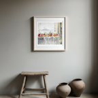 Pomegranates on a Windowsill – Marie Egner Poster | Still Life Art Print
