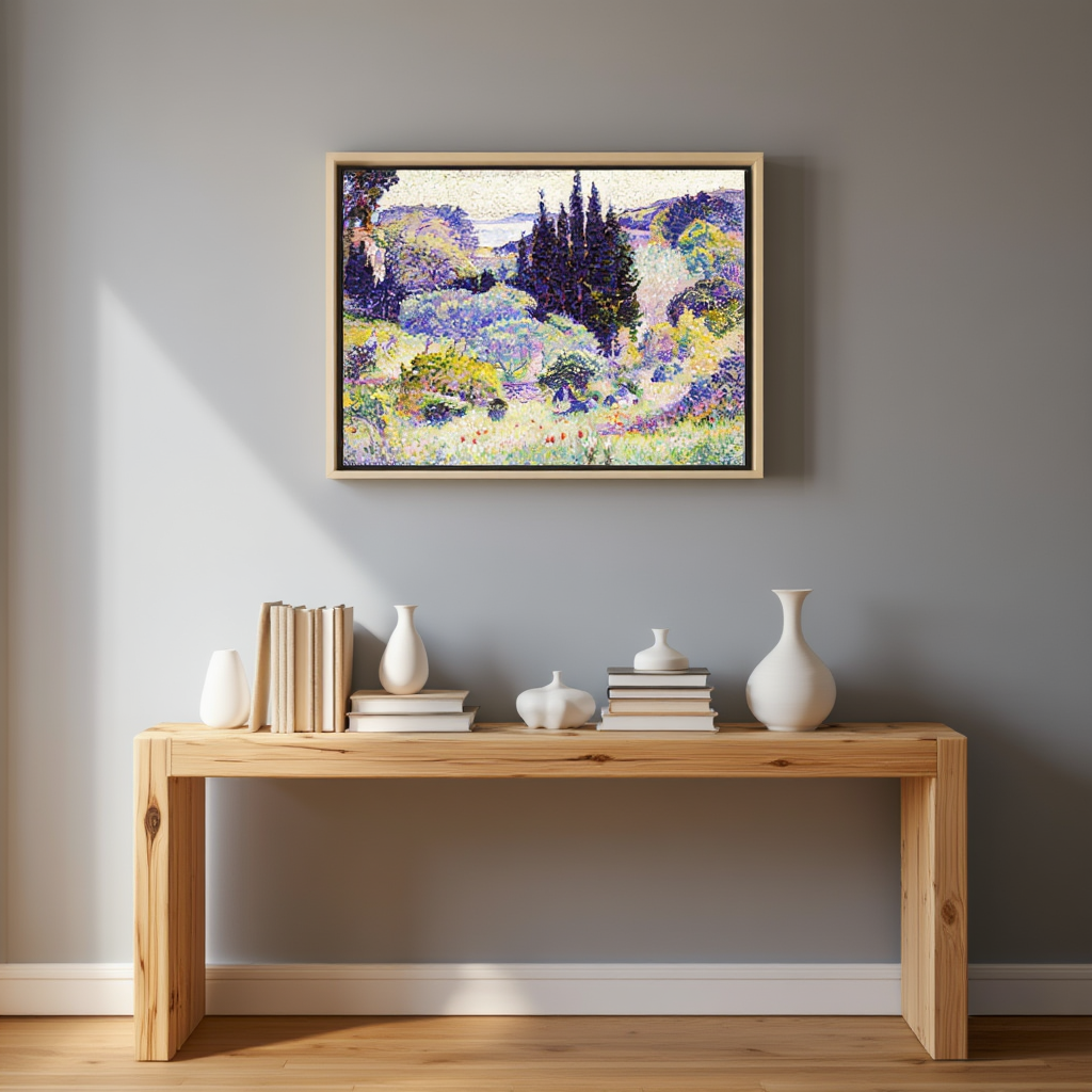 Henri-Edmond Cross - Cypress-April